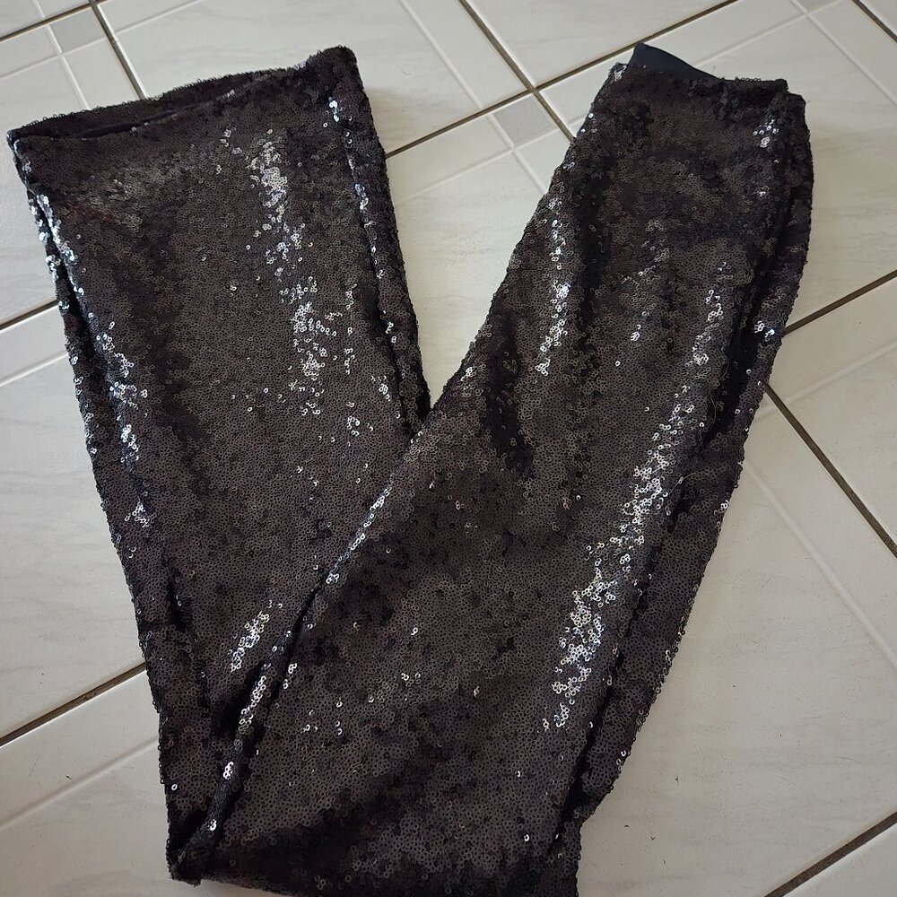 Commando Sequin Flare Leggings Black S
